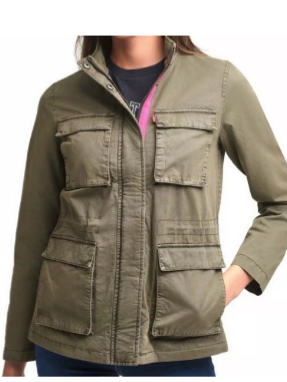 Levi’s 4 pocket contrast trim military jacket